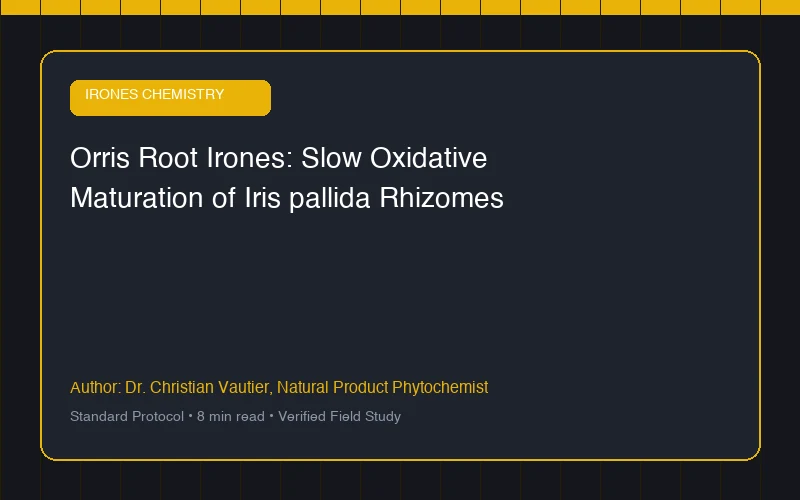 Orris Root Irones: Slow Oxidative Maturation of Iris pallida Rhizomes